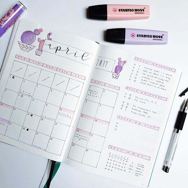 bullet-journal-mois-mensuel-calendrier-esprit-freelance