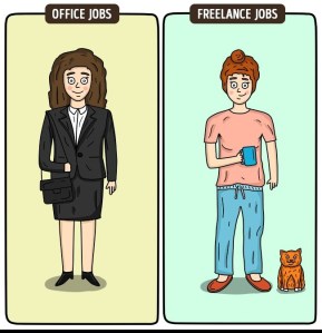 freelance-traducteur-difference-costume-pyjama-esprit-freelance